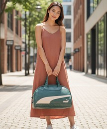 PUMA（プーマ）の「【PUMA/プーマ】【容量17L 高見えPUレザー】ビンテージPUボストンバッグ 軽量 レトロ ストリート y2k スポーツミックス 古着風 おしゃれ ユニセックス（ボストンバッグ）」