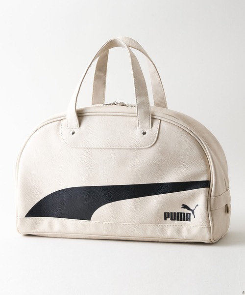 PUMA（プーマ）の「【PUMA/プーマ】【容量17L 高見えPUレザー】ビンテージPUボストンバッグ 軽量 レトロ ストリート y2k スポーツミックス 古着風 おしゃれ ユニセックス（ボストンバッグ・メンズ・ブラック/グリーン/ブラウン/ホワイト・FREE）」の19枚目の写真