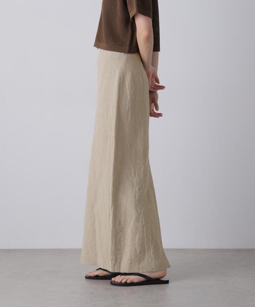 YLEVE（イレーヴ）の「YLEVE / LINEN CANVAS SKIRT（スカート・レディース・ブラック/ベージュ・2/1/0）」の5枚目の写真