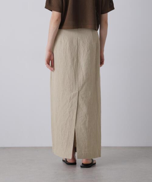 YLEVE（イレーヴ）の「YLEVE / LINEN CANVAS SKIRT（スカート・レディース・ブラック/ベージュ・2/1/0）」の6枚目の写真