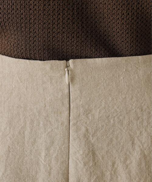 YLEVE（イレーヴ）の「YLEVE / LINEN CANVAS SKIRT（スカート・レディース・ブラック/ベージュ・2/1/0）」の8枚目の写真