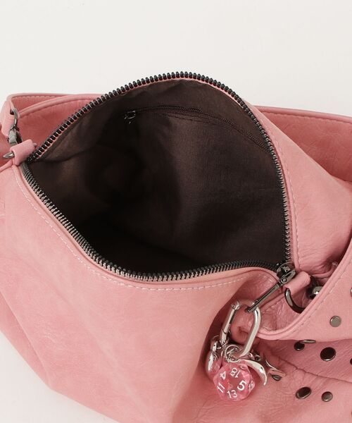 mindseeker girls(マインドシーカーガールズ)の「Studded Mini Bag / スタッズ付きミニバッグ 2WAY(ショルダーバッグ・レディース・ホワイト/ピンク/ブラック・FREE)」の6枚目の写真