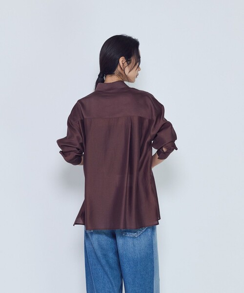 1er Arrondissement(プルミエアロンディスモン)の「シアーオーバーシャツ(シャツ/ブラウス・レディース・カーキ/ブラウン系その他5/ブルー系その他4・38/36)」の5枚目の写真