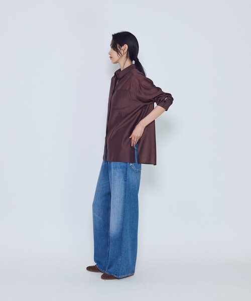 1er Arrondissement(プルミエアロンディスモン)の「シアーオーバーシャツ(シャツ/ブラウス・レディース・カーキ/ブラウン系その他5/ブルー系その他4・38/36)」の7枚目の写真