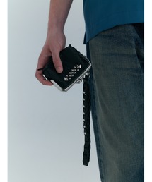 CALEE（キャリー）の「STUDS LEATHER INTERNAL FLEX FRAME TYPE 2WAY MULTI WALLET（財布）」