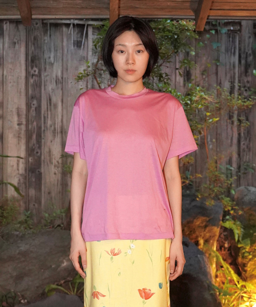 NUUANU(ヌアヌ)の「Lumi Tee_Pink(Tシャツ/カットソー・レディース・その他・3/2/1)」の1枚目の写真
