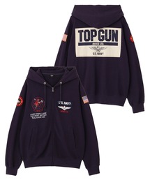 TOP GUN（トップガン）の「LONG SLEEVE ZIP PARKA DUST DEVILS / ロングスリーブ ジップアップ パーカー ダスト デビルス /AVIREX / アヴィレックス（パーカー）」