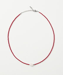 MINCO（ミンシオ）の「Rose Quartz Beaded Necklace (Red)（ネックレス）」