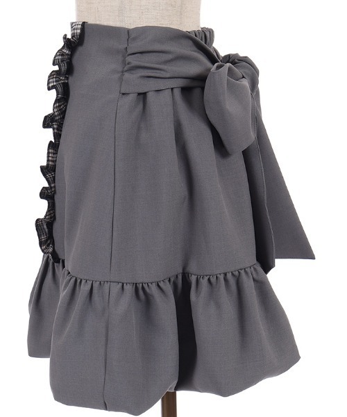 axes femme POETIQUE(アクシーズファムポエティック)の「ハイウエストバルーンミニSK(スカート・レディース・グレー/ピンク/ブラック・MEDIUM)」の21枚目の写真