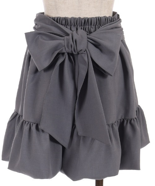 axes femme POETIQUE(アクシーズファムポエティック)の「ハイウエストバルーンミニSK(スカート・レディース・グレー/ピンク/ブラック・MEDIUM)」の22枚目の写真