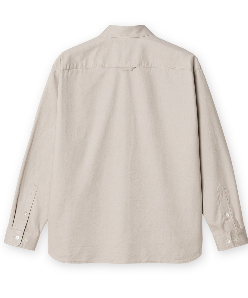 EDINBURGH CLUB（エディンバラクラブ）の「OVER FIT COTTON TWILL SHIRT [BEIGE]（シャツ/ブラウス・メンズ・Beige・SMALL/MEDIUM/LARGE/X-LARGE）」の2枚目の写真