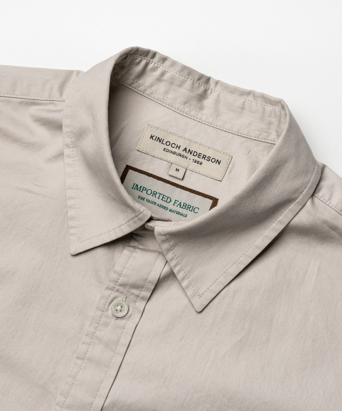 EDINBURGH CLUB（エディンバラクラブ）の「OVER FIT COTTON TWILL SHIRT [BEIGE]（シャツ/ブラウス・メンズ・Beige・SMALL/MEDIUM/LARGE/X-LARGE）」の3枚目の写真