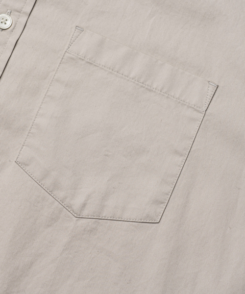 EDINBURGH CLUB（エディンバラクラブ）の「OVER FIT COTTON TWILL SHIRT [BEIGE]（シャツ/ブラウス・メンズ・Beige・SMALL/MEDIUM/LARGE/X-LARGE）」の4枚目の写真