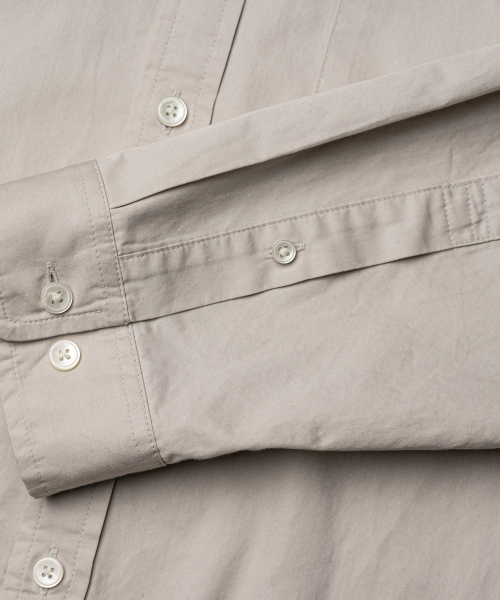 EDINBURGH CLUB（エディンバラクラブ）の「OVER FIT COTTON TWILL SHIRT [BEIGE]（シャツ/ブラウス・メンズ・Beige・SMALL/MEDIUM/LARGE/X-LARGE）」の5枚目の写真