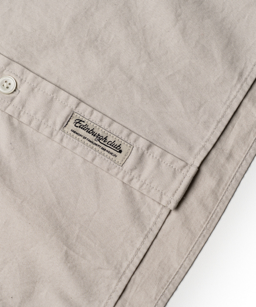 EDINBURGH CLUB（エディンバラクラブ）の「OVER FIT COTTON TWILL SHIRT [BEIGE]（シャツ/ブラウス・メンズ・Beige・SMALL/MEDIUM/LARGE/X-LARGE）」の6枚目の写真