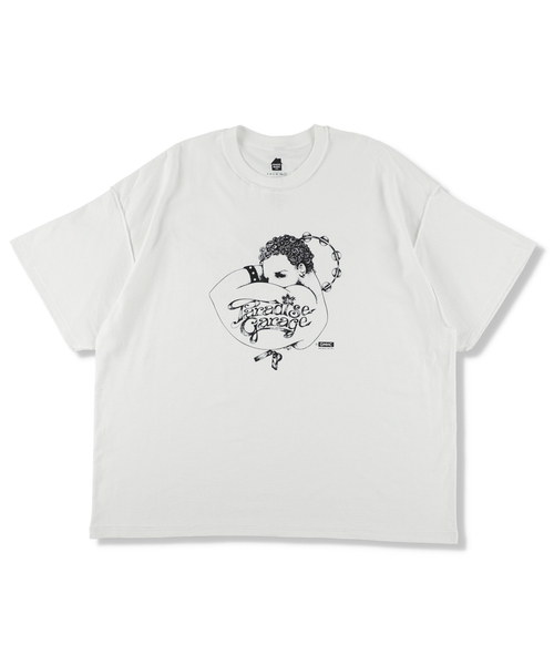 is-ness(イズネス)の「ISNESS MUSIC / イズネス ミュージック PARADISE GARAGE TM T-SHIRT(Tシャツ/カットソー・メンズ・ブラック/ホワイト・FREE)」の2枚目の写真