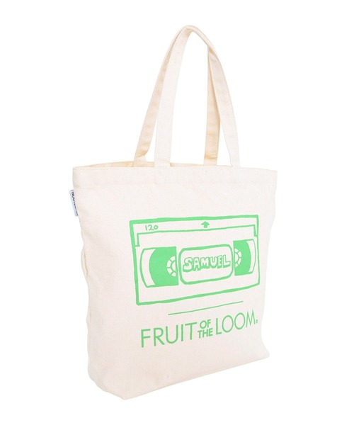 FRUIT OF THE LOOM（フルーツオブザルーム）の「FTL×SAMUEL VHS Logo Tote Bag（トートバッグ・メンズ・アイボリー・FREE）」の7枚目の写真