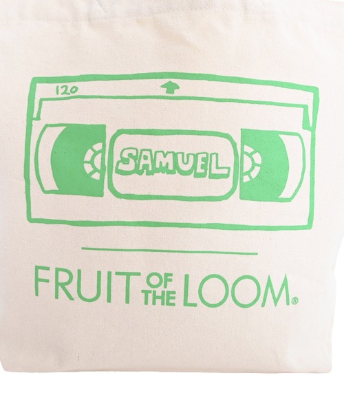 FRUIT OF THE LOOM（フルーツオブザルーム）の「FTL×SAMUEL VHS Logo Tote Bag（トートバッグ・メンズ・アイボリー・FREE）」の11枚目の写真