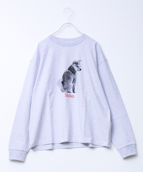 GLOSTER（グロスター）の「【新デザイン】【DOG&CAT】NEW犬猫ロンT（Tシャツ/カットソー・メンズ・グレー系その他2/グレー系その他/グレー系その他7/グレー系その他5/グレー系その他6/グレー系その他4/グレー系その他3・L/S/M）」の7枚目の写真