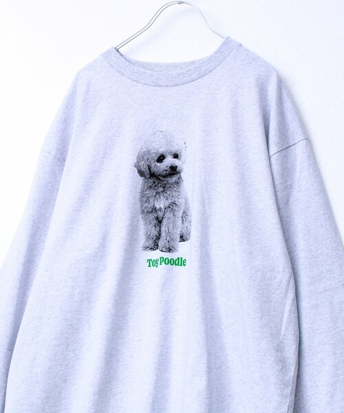 GLOSTER（グロスター）の「【新デザイン】【DOG&CAT】NEW犬猫ロンT（Tシャツ/カットソー・メンズ・グレー系その他2/グレー系その他/グレー系その他7/グレー系その他5/グレー系その他6/グレー系その他4/グレー系その他3・L/S/M）」の10枚目の写真
