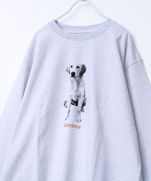 GLOSTER（グロスター）の「【新デザイン】【DOG&CAT】NEW犬猫ロンT（Tシャツ/カットソー・メンズ・グレー系その他2/グレー系その他/グレー系その他7/グレー系その他5/グレー系その他6/グレー系その他4/グレー系その他3・L/S/M）」の13枚目の写真