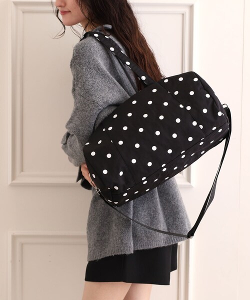 Ober Tashe（オーバータッシェ）の「【EC限定】ドット2WAYボストンバッグ（ボストンバッグ・レディース・ブラック/ベージュ/アイボリー・FREE）」の7枚目の写真