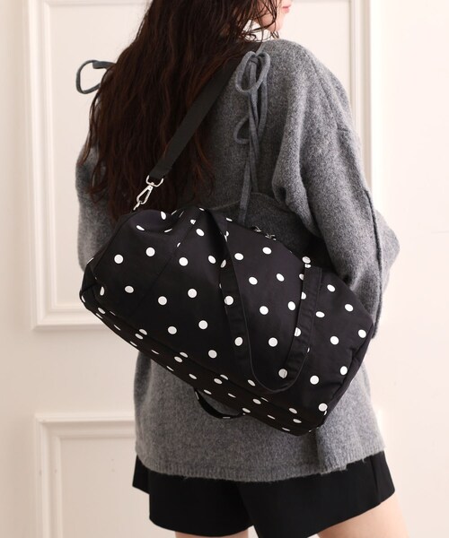 Ober Tashe（オーバータッシェ）の「【EC限定】ドット2WAYボストンバッグ（ボストンバッグ・レディース・ブラック/ベージュ/アイボリー・FREE）」の8枚目の写真
