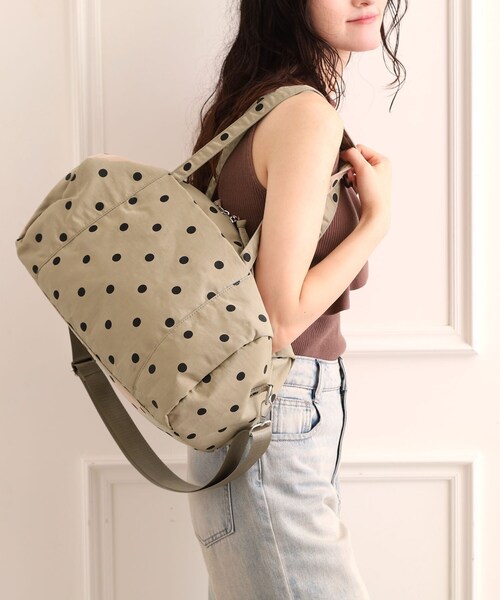 Ober Tashe（オーバータッシェ）の「【EC限定】ドット2WAYボストンバッグ（ボストンバッグ・レディース・ブラック/ベージュ/アイボリー・FREE）」の10枚目の写真
