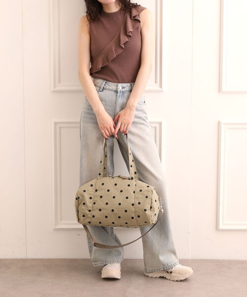 Ober Tashe（オーバータッシェ）の「【EC限定】ドット2WAYボストンバッグ（ボストンバッグ・レディース・ブラック/ベージュ/アイボリー・FREE）」の12枚目の写真
