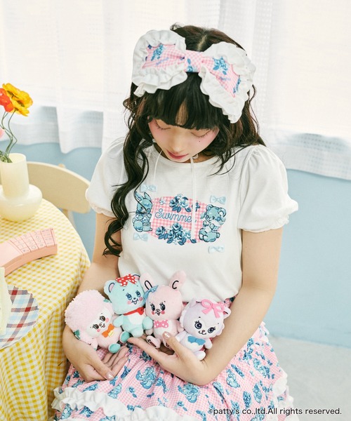 kutir（クティール）の「【クティールとレトロ】 SWIMMER／リボン付きパフTシャツ（Tシャツ/カットソー・レディース・オフホワイト/ホワイト系その他/ホワイト・FREE）」の13枚目の写真