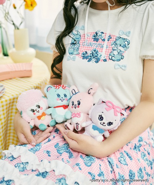 kutir（クティール）の「【クティールとレトロ】 SWIMMER／リボン付きパフTシャツ（Tシャツ/カットソー・レディース・オフホワイト/ホワイト系その他/ホワイト・FREE）」の5枚目の写真