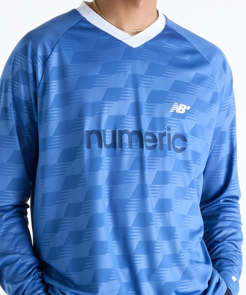 NEW BALANCE(ニューバランス)の「Numeric ロングスリーブチームジャージ(ジャージ・メンズ・サックスブルー・XX-LARGE/SMALL)」の2枚目の写真
