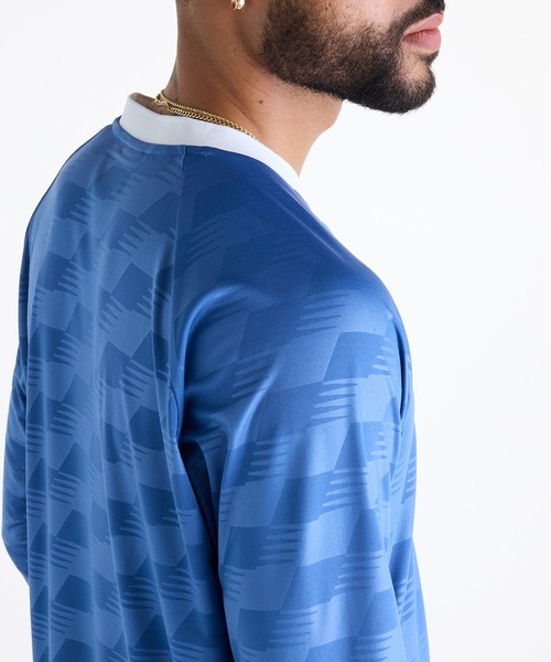 NEW BALANCE(ニューバランス)の「Numeric ロングスリーブチームジャージ(ジャージ・メンズ・サックスブルー・XX-LARGE/SMALL)」の3枚目の写真