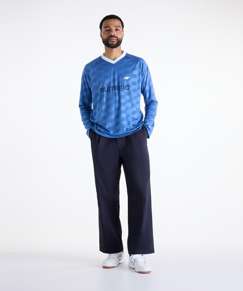 NEW BALANCE(ニューバランス)の「Numeric ロングスリーブチームジャージ(ジャージ・メンズ・サックスブルー・XX-LARGE/SMALL)」の4枚目の写真