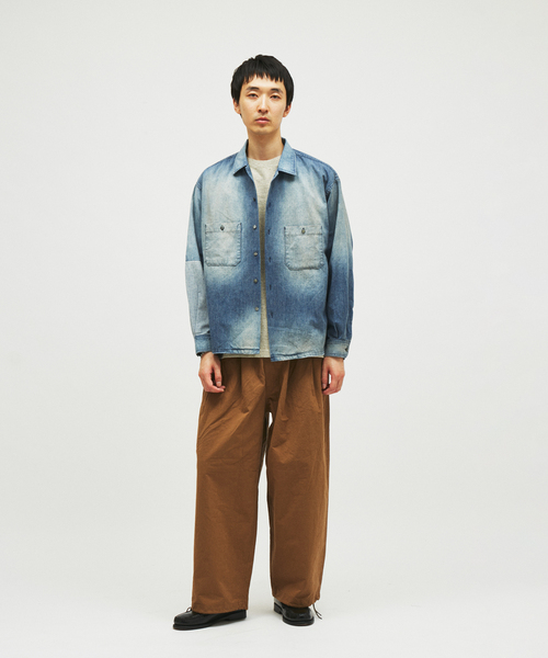 JOURNAL STANDARD J.S HOMESTEAD(ジャーナルスタンダードホームステッド)の「J.S.Homestead / コットン ヘンプ エア クルー パンツ(スラックス・メンズ・モカ/ブラック/ホワイト・LARGE/MEDIUM)」の6枚目の写真