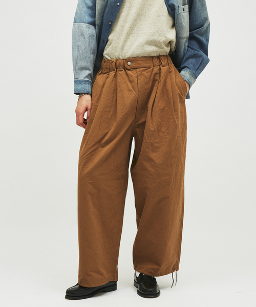 JOURNAL STANDARD J.S HOMESTEAD(ジャーナルスタンダードホームステッド)の「J.S.Homestead / コットン ヘンプ エア クルー パンツ(スラックス・メンズ・モカ/ブラック/ホワイト・LARGE/MEDIUM)」の8枚目の写真