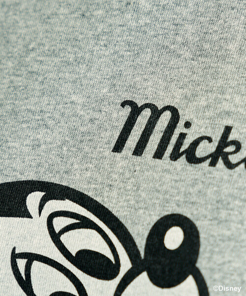 FREAK'S STORE(フリークスストア)の「GOOD ROCK SPEED × FREAK'S STORE/グッドスピード 【MICKEY MOUSE】 Leopard logo ringer Tシャツ/ミッキーマウス/ 別注レオパード柄 ロゴリンガーTシャツ(Tシャツ/カットソー・レディース・オフホワイト/ライトグレー・フリ-)」の17枚目の写真