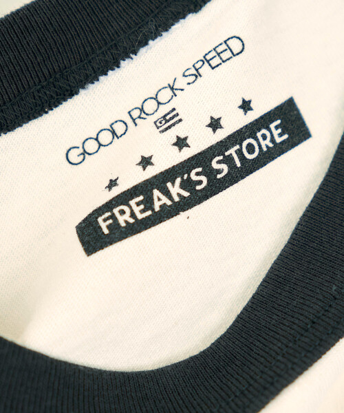 FREAK'S STORE(フリークスストア)の「GOOD ROCK SPEED × FREAK'S STORE/グッドスピード 【MICKEY MOUSE】 Leopard logo ringer Tシャツ/ミッキーマウス/ 別注レオパード柄 ロゴリンガーTシャツ(Tシャツ/カットソー・レディース・オフホワイト/ライトグレー・フリ-)」の20枚目の写真