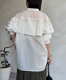 Jena espace merveilleux | バックフリルブラウス(シャツ/ブラウス)