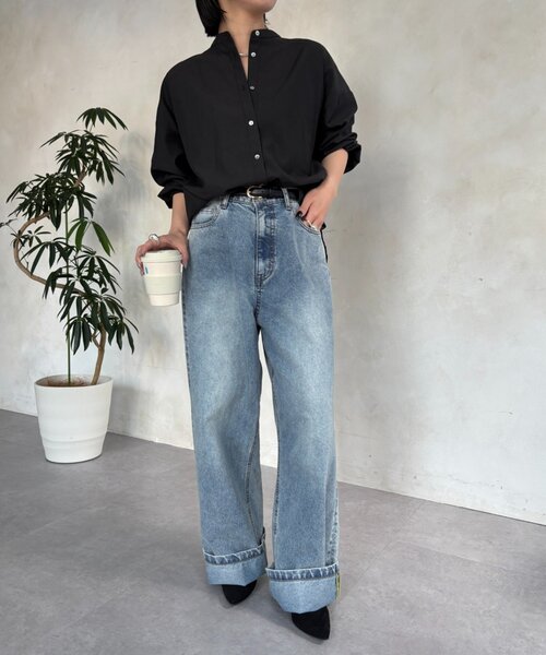 Jena espace merveilleux(ジェナ エスパスメルヴェイユ)の「バックフリルブラウス(シャツ/ブラウス・レディース・オフホワイト/ブラック/ベージュ・FREE)」の17枚目の写真