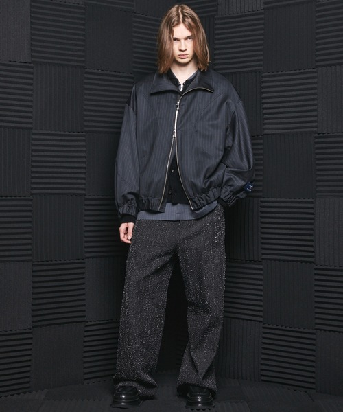 MAISON SPECIAL(メゾンスペシャル)の「《UNISEX》Snowflake Neps Prime-Wide Denim/スノーネッププライムワイドデニム【MAISON SPECIAL/メゾンスペシャル】(デニムパンツ・メンズ・ブラック・2/1/0)」の4枚目の写真
