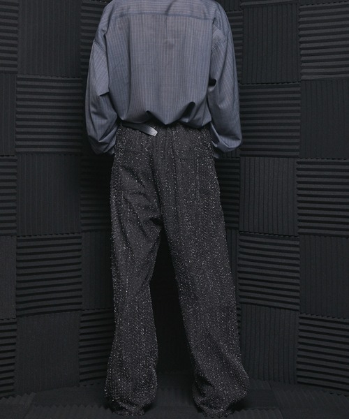 MAISON SPECIAL(メゾンスペシャル)の「《UNISEX》Snowflake Neps Prime-Wide Denim/スノーネッププライムワイドデニム【MAISON SPECIAL/メゾンスペシャル】(デニムパンツ・メンズ・ブラック・2/1/0)」の7枚目の写真