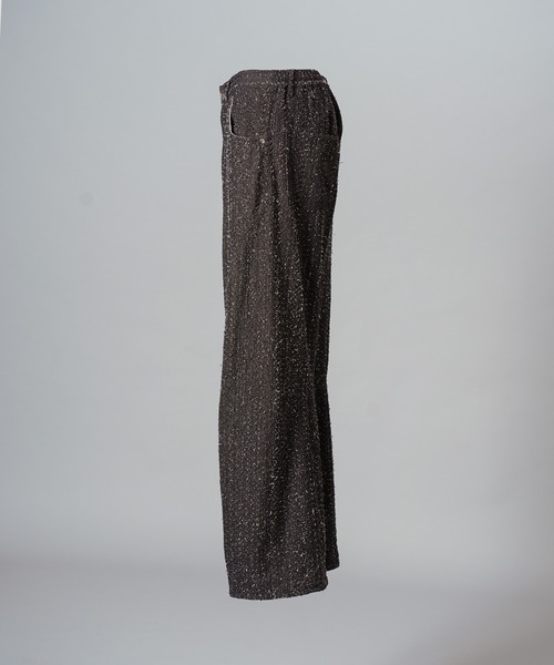 MAISON SPECIAL(メゾンスペシャル)の「《UNISEX》Snowflake Neps Prime-Wide Denim/スノーネッププライムワイドデニム【MAISON SPECIAL/メゾンスペシャル】(デニムパンツ・メンズ・ブラック・2/1/0)」の9枚目の写真