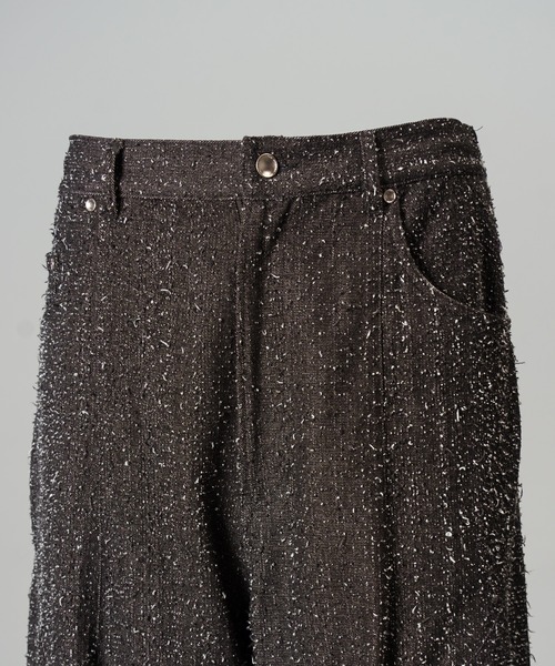 MAISON SPECIAL(メゾンスペシャル)の「《UNISEX》Snowflake Neps Prime-Wide Denim/スノーネッププライムワイドデニム【MAISON SPECIAL/メゾンスペシャル】(デニムパンツ・メンズ・ブラック・2/1/0)」の10枚目の写真