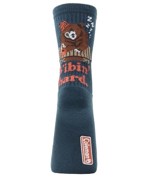 COLEMAN(コールマン)の「Coleman コールマン コ-ルマン底パイルソックスベア柄③(ソックス/靴下・メンズ・ブルー・23-25/25-27)」の3枚目の写真