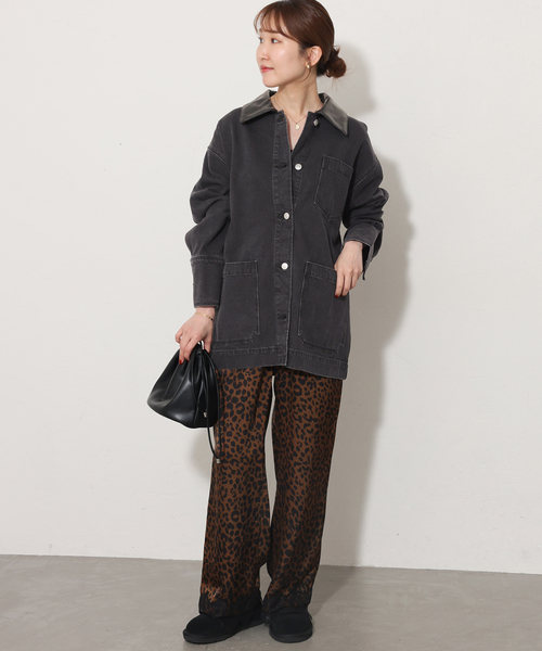 ROLLA'S(ローラス)の「【ROLLA'S/ローラス 】DENIM CHORE JACKET(デニムジャケット・レディース・ブラック・SMALL)」の2枚目の写真