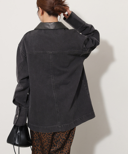 ROLLA'S(ローラス)の「【ROLLA'S/ローラス 】DENIM CHORE JACKET(デニムジャケット・レディース・ブラック・SMALL)」の9枚目の写真