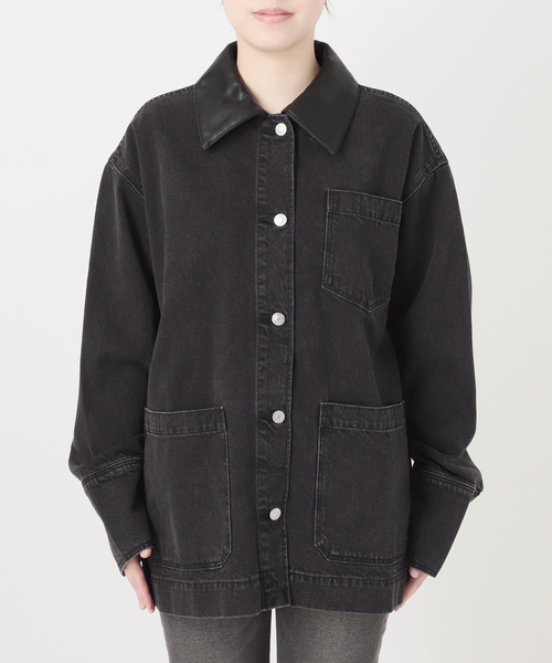 ROLLA'S(ローラス)の「【ROLLA'S/ローラス 】DENIM CHORE JACKET(デニムジャケット・レディース・ブラック・SMALL)」の10枚目の写真