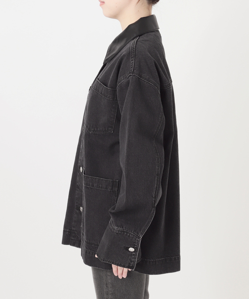 ROLLA'S(ローラス)の「【ROLLA'S/ローラス 】DENIM CHORE JACKET(デニムジャケット・レディース・ブラック・SMALL)」の11枚目の写真