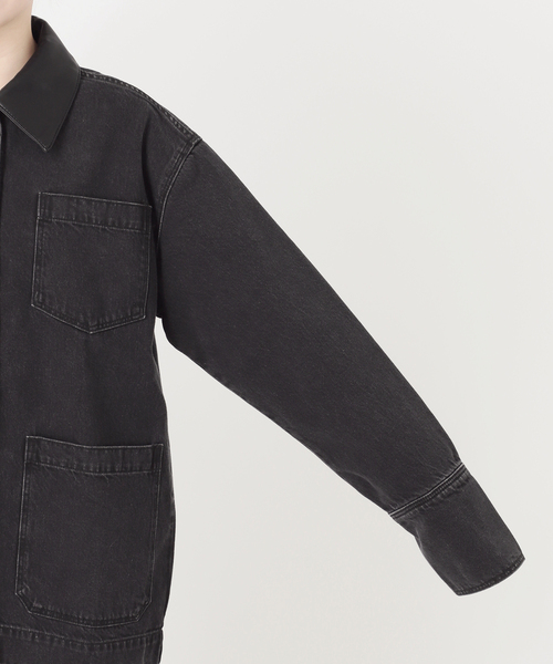 ROLLA'S(ローラス)の「【ROLLA'S/ローラス 】DENIM CHORE JACKET(デニムジャケット・レディース・ブラック・SMALL)」の14枚目の写真